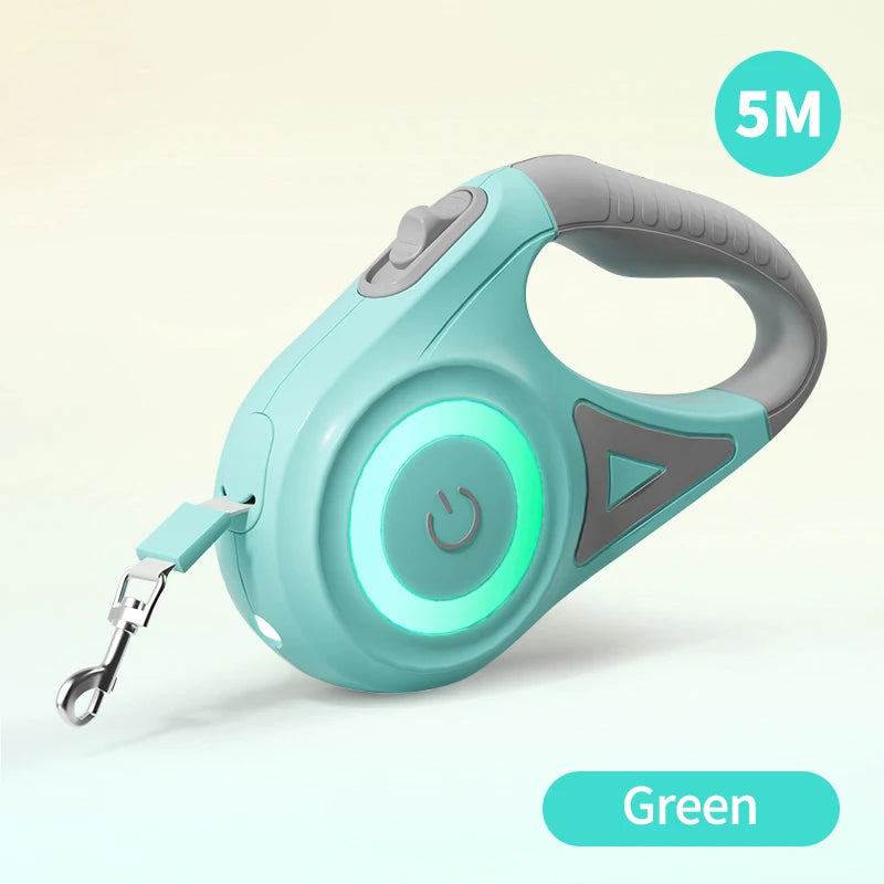 MyHouseWiz™️ROJECO 5M Automatic Dog/Cat Leash Retractable LED Luminous Leading