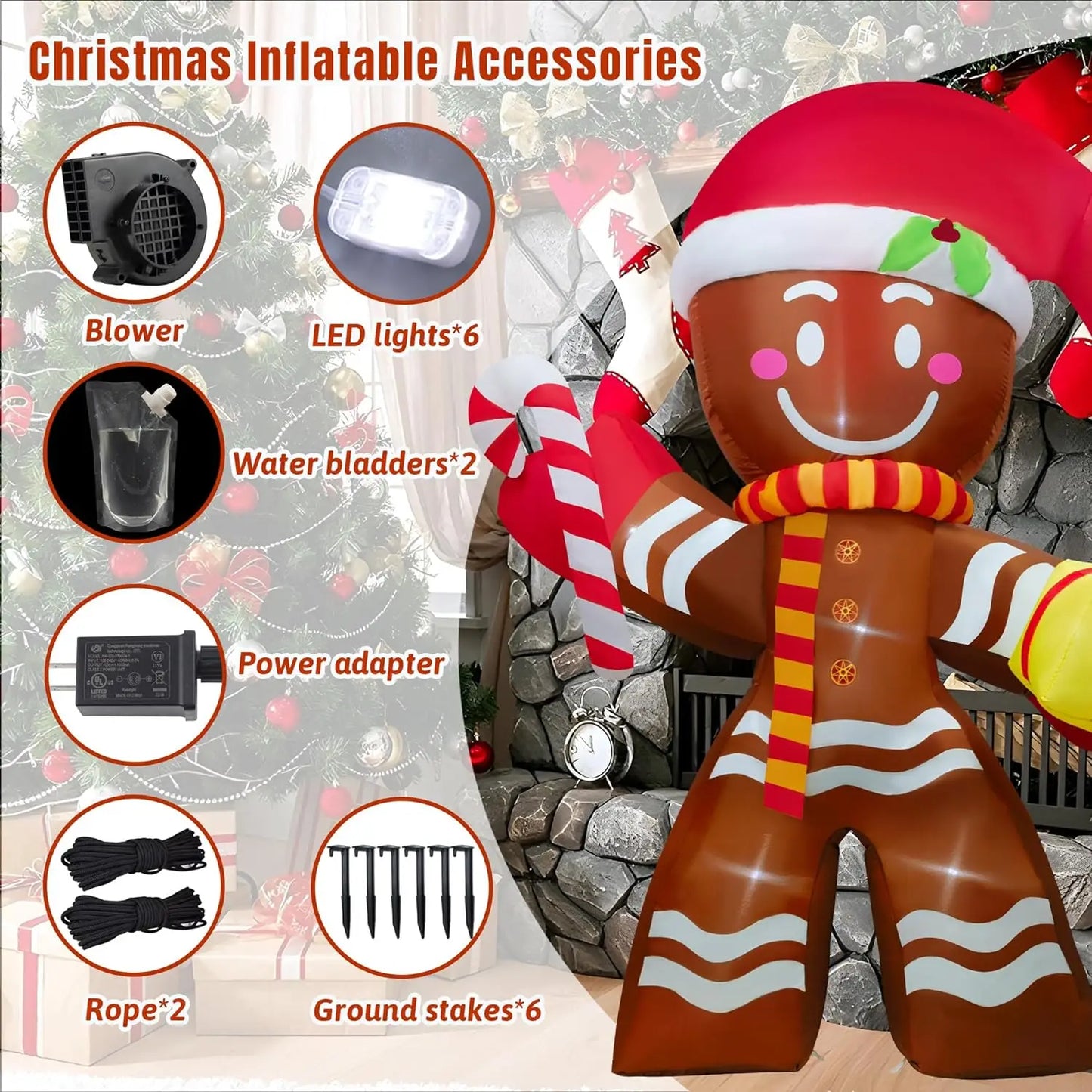 MyHouseWiz™️Christmas Inflatable Decoration Toy Built-in LED Light