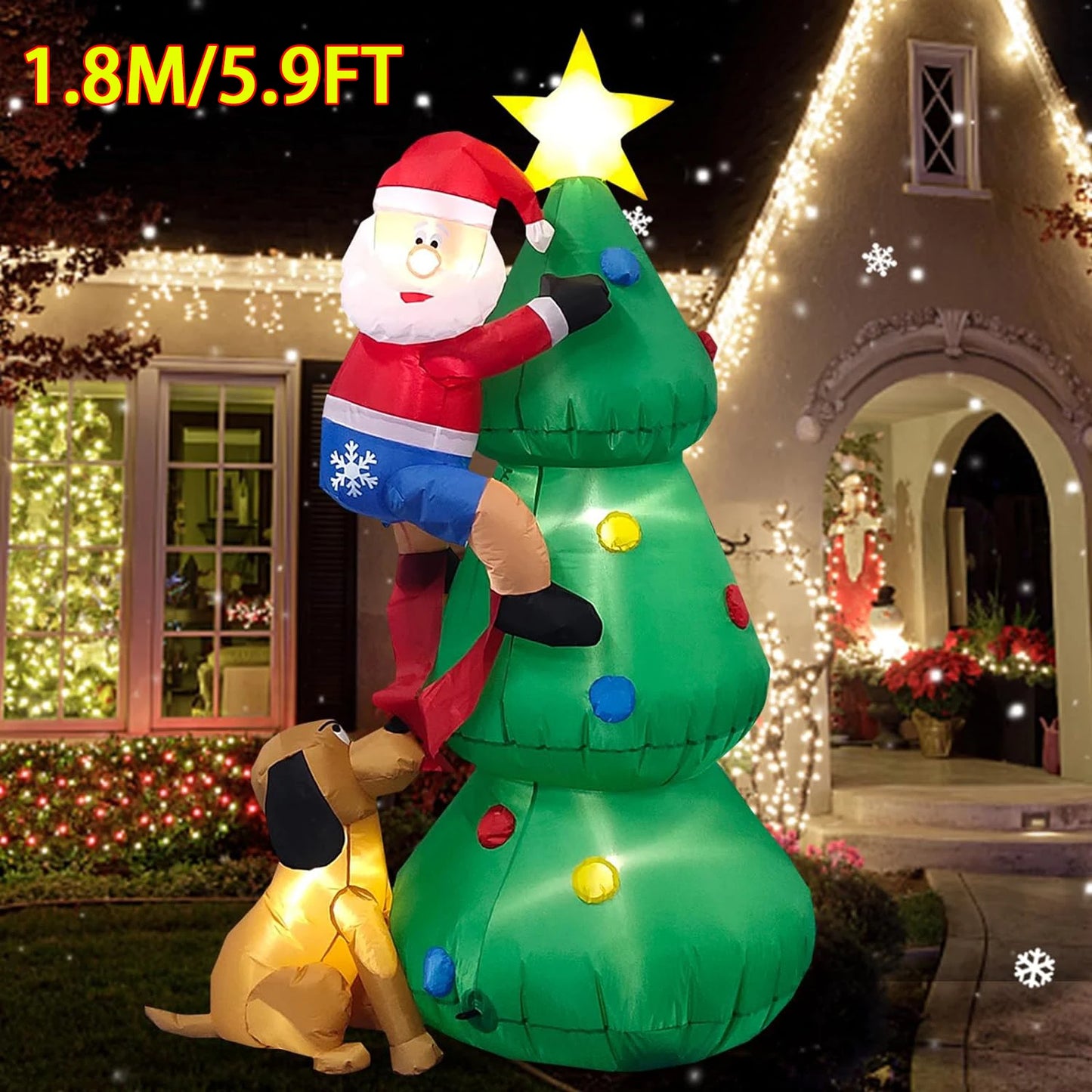 MyHouseWiz™️Christmas Inflatable Decoration Toy Built-in LED Light