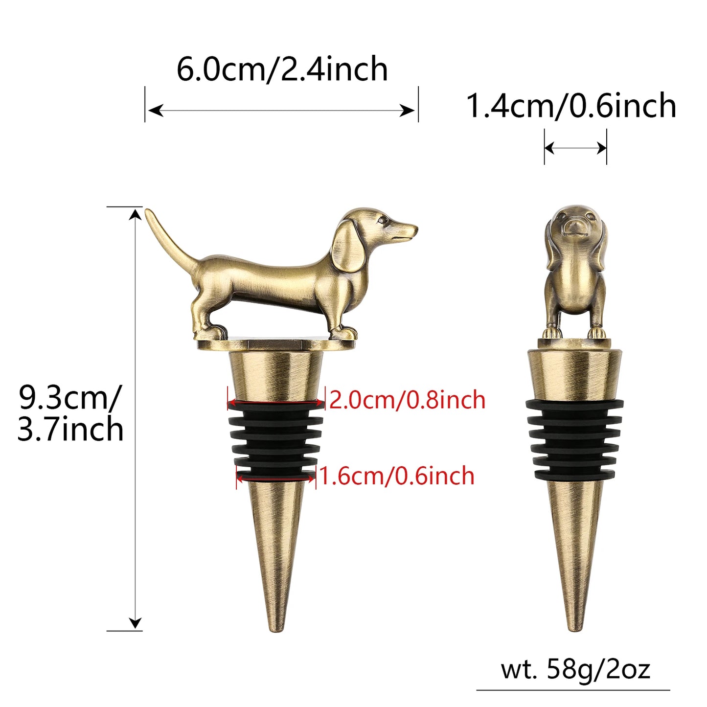 MyHouseWiz™️Dachshund Dog Wine Bottle Stopper