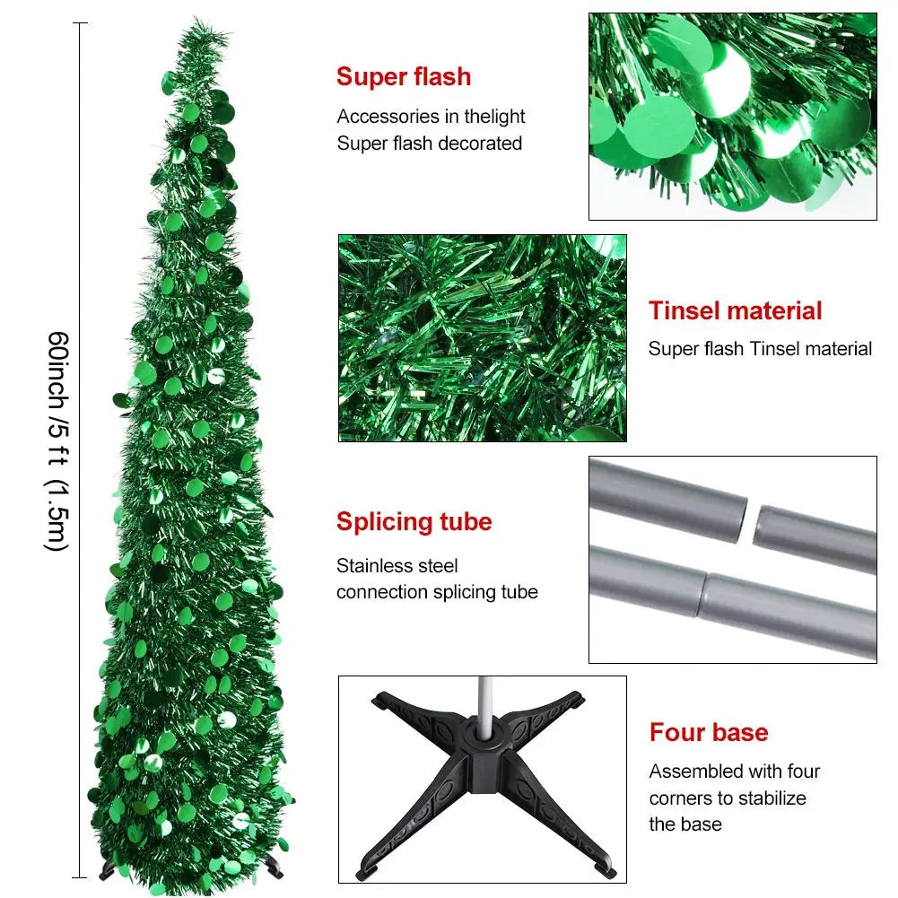 MyHouseWiz™️Pop up Collapsible Christmas Tree