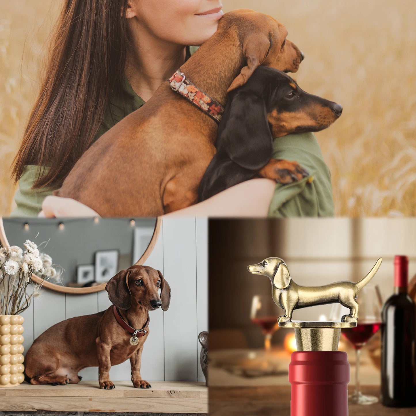 MyHouseWiz™️Dachshund Dog Wine Bottle Stopper