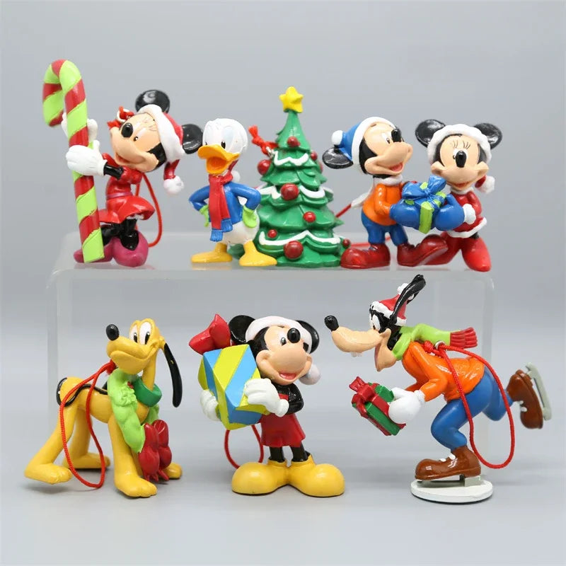 MyHouseWiz™️ 6Pcs/Set Disney Mickey Mouse Minnie Goofy Plut Donald Duck Daisy Christmas Series