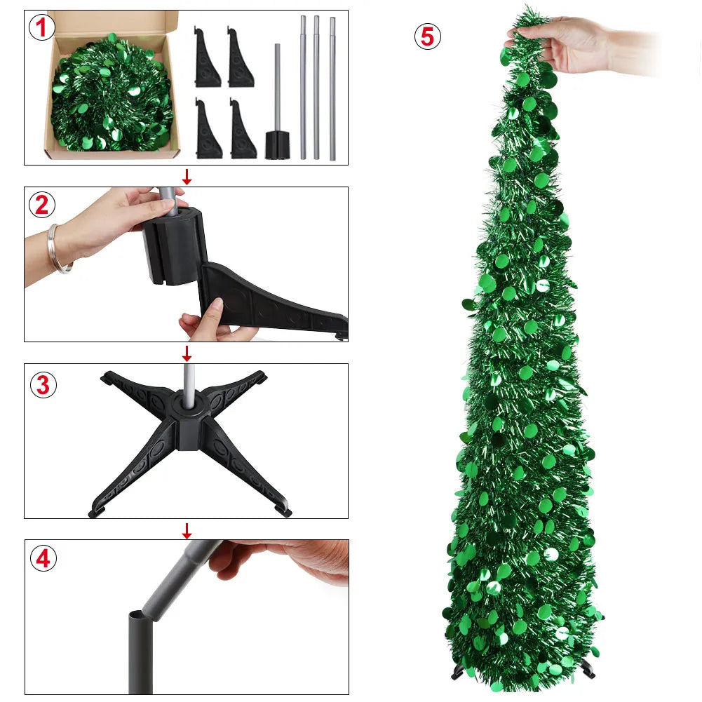 MyHouseWiz™️Pop up Collapsible Christmas Tree