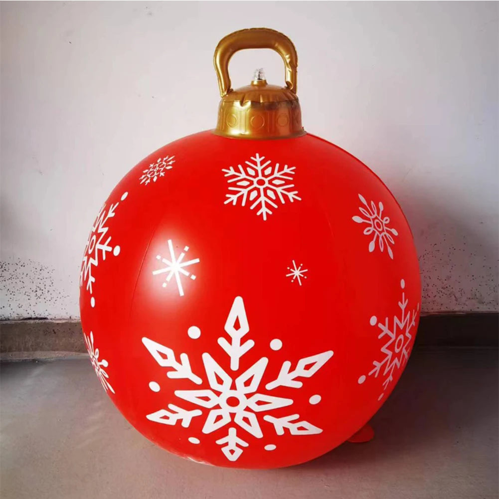 MyHouseWiz™️24 Inch Inflatable Christmas Balls with Lights Outdoor