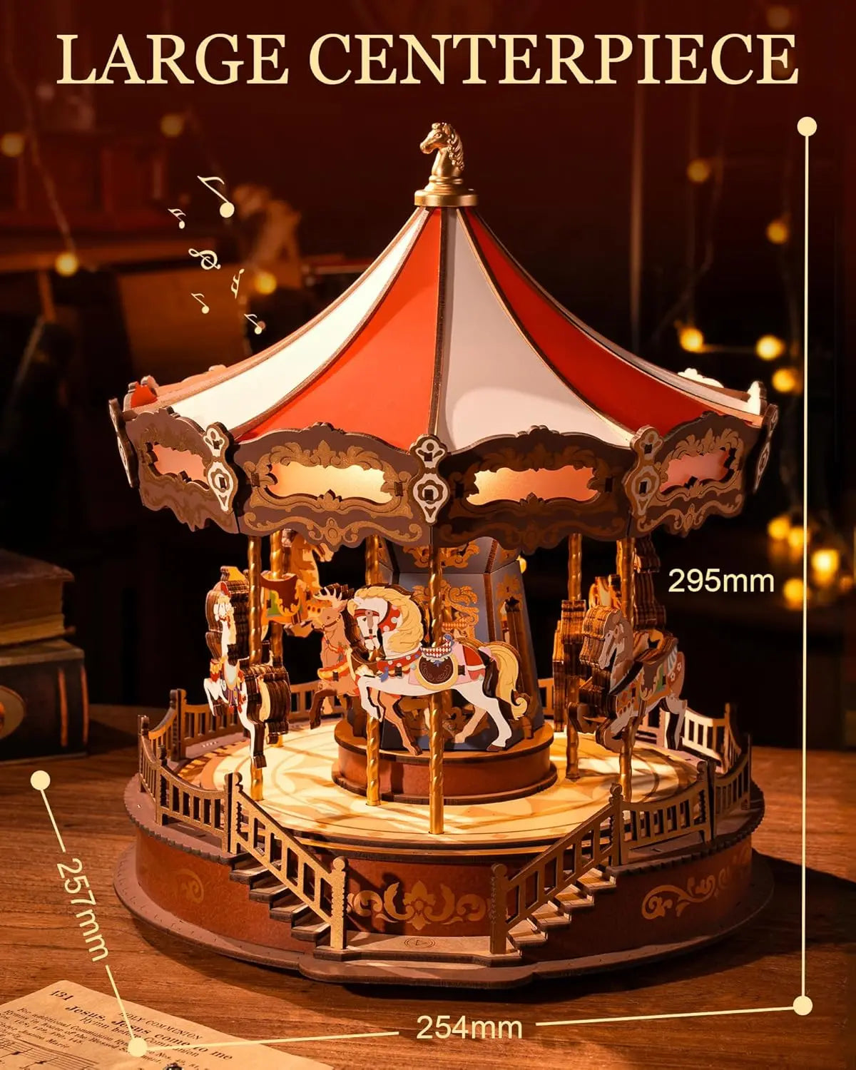 MyHouseWiz™️Robotime Rolife Classic Carousel Music Boxes