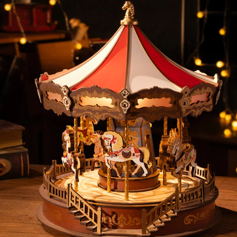 MyHouseWiz™️Robotime Rolife Classic Carousel Music Boxes