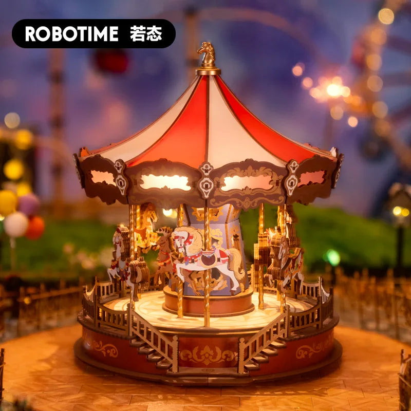 MyHouseWiz™️Robotime Rolife Classic Carousel Music Boxes