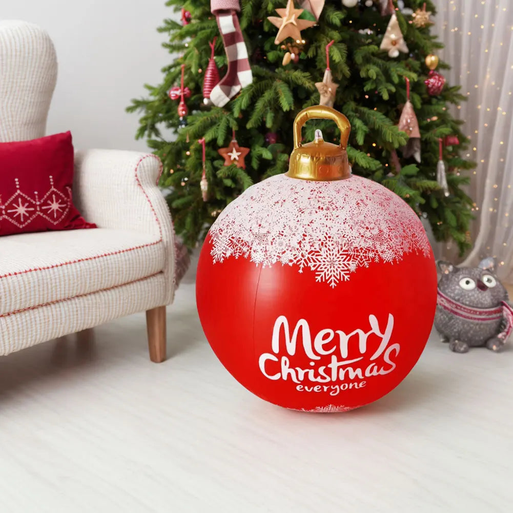 MyHouseWiz™️24 Inch Inflatable Christmas Balls with Lights Outdoor