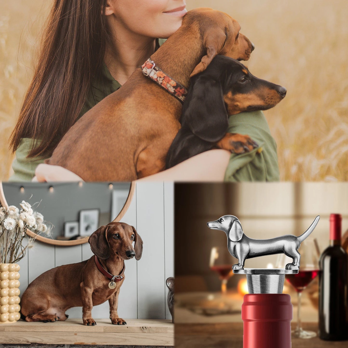 MyHouseWiz™️Dachshund Dog Wine Bottle Stopper