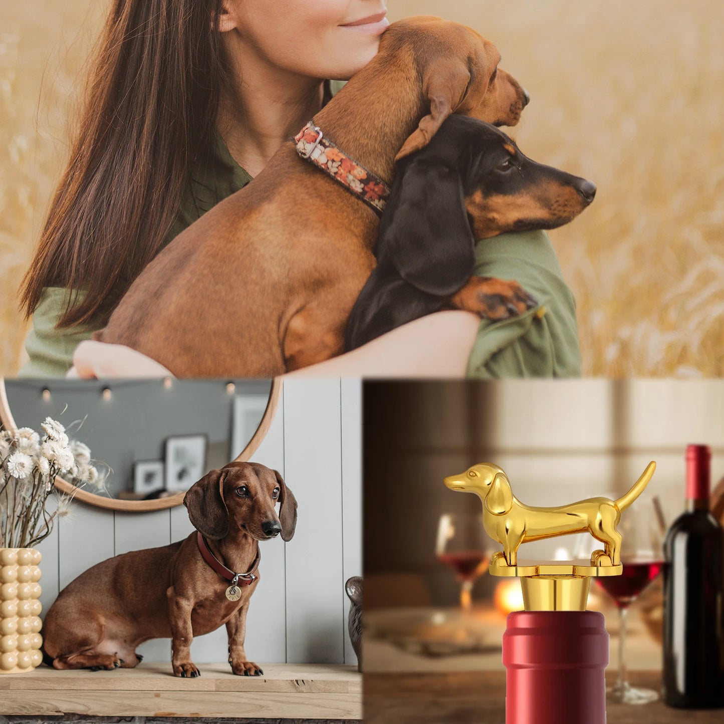 MyHouseWiz™️Dachshund Dog Wine Bottle Stopper