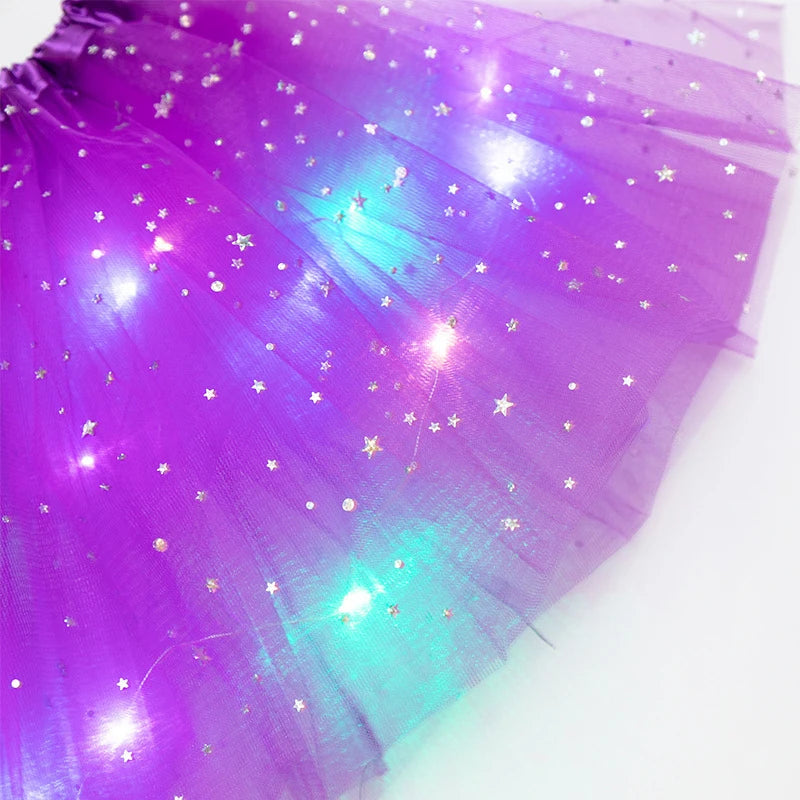 MyHouseWiz™️Girls Skirts With Neon LED Light