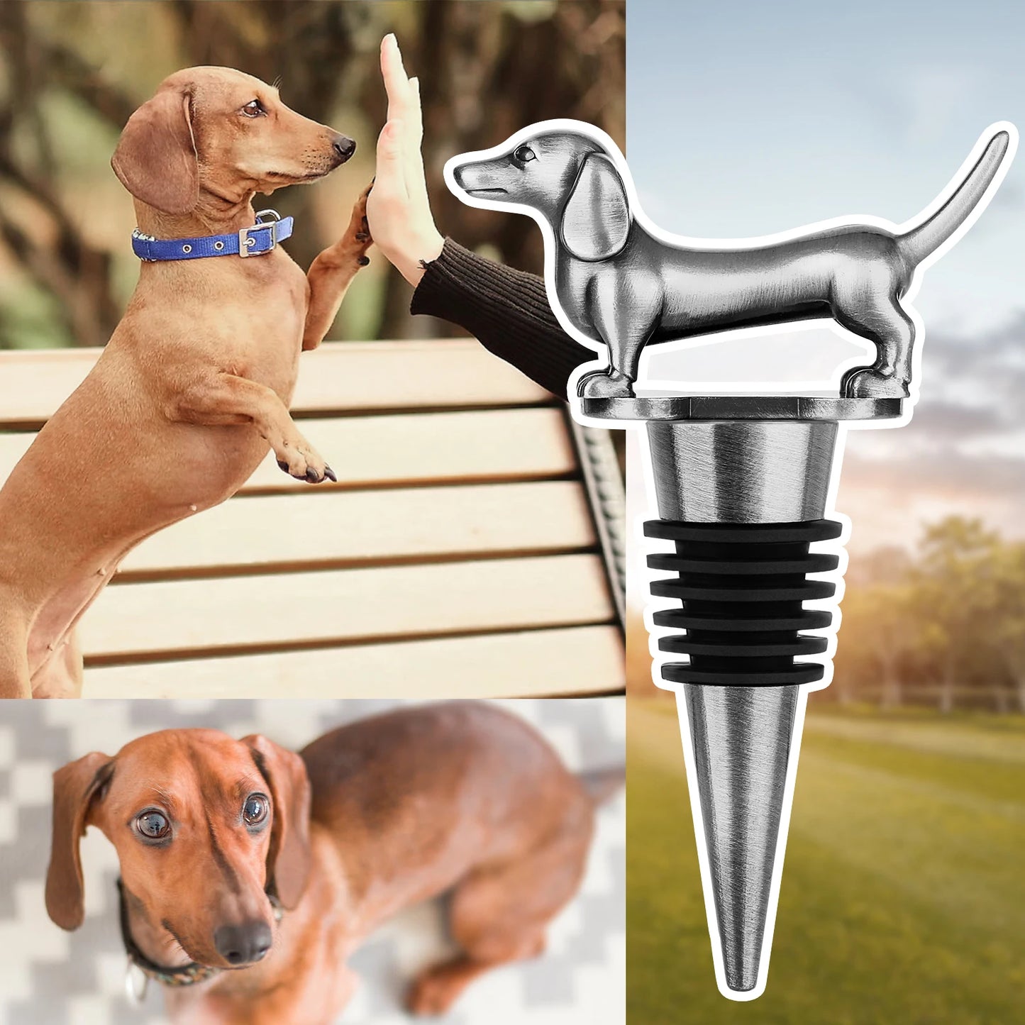 MyHouseWiz™️Dachshund Dog Wine Bottle Stopper