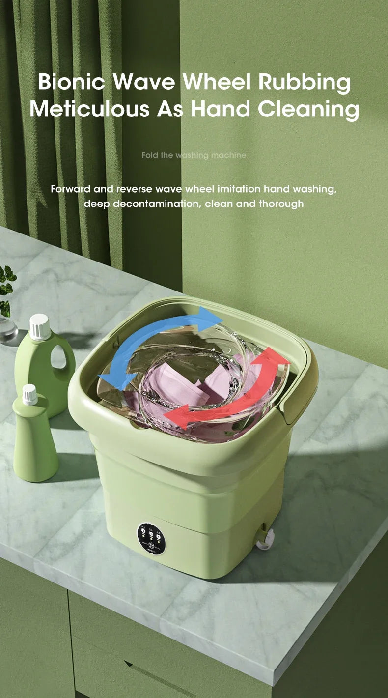 MyHouseWiz™️ Mini Folding Washing Machine With Dryer