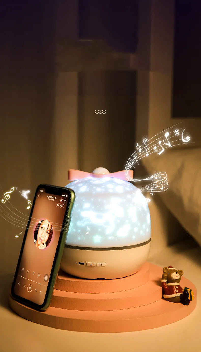 MyHouseWiz™️Starry Projector Night Light Rotating Sky Moon Lamp Galaxy