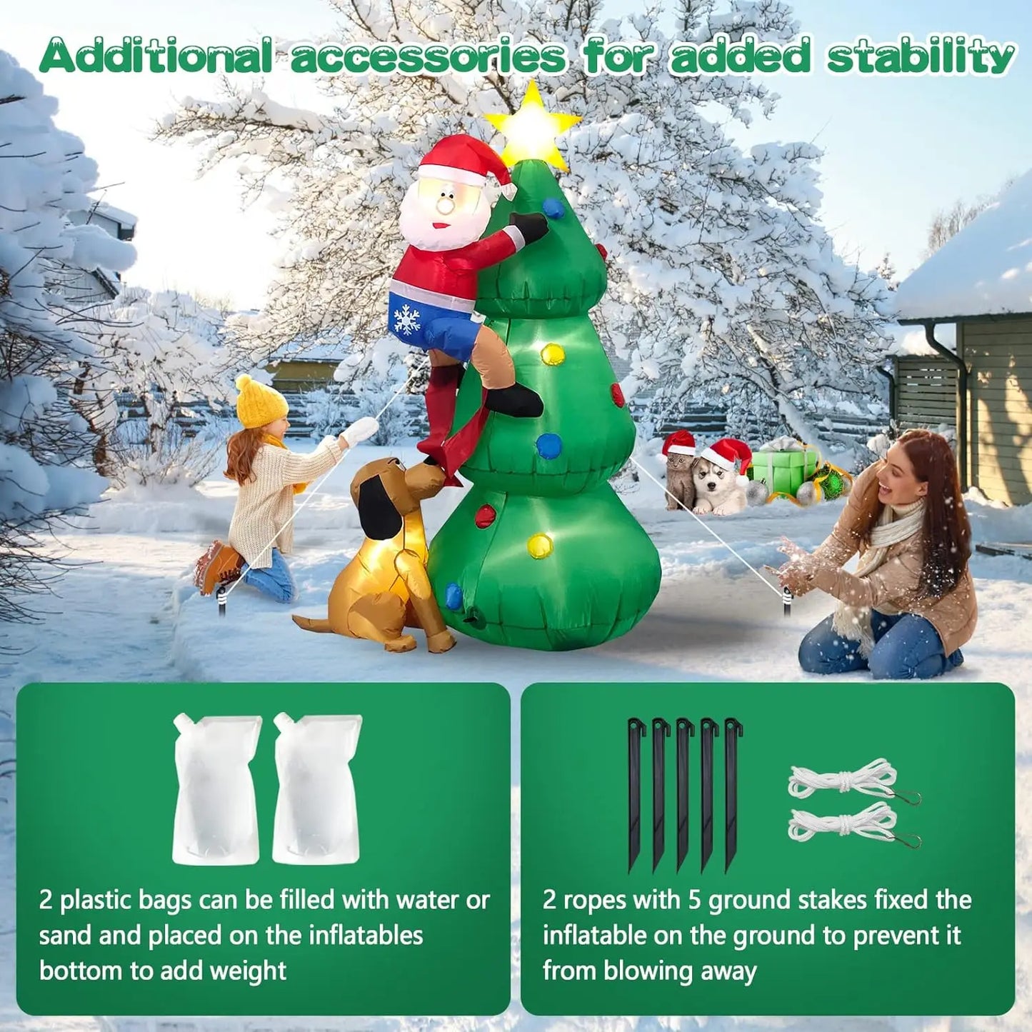 MyHouseWiz™️Christmas Inflatable Decoration Toy Built-in LED Light