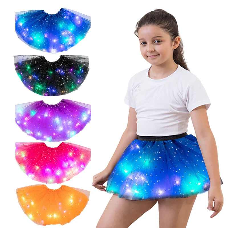 MyHouseWiz™️Girls Skirts With Neon LED Light