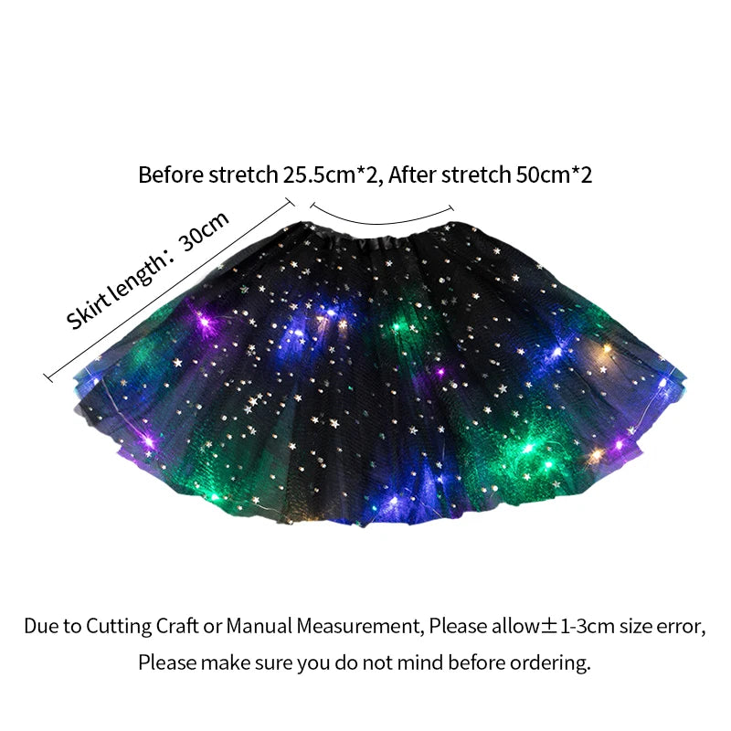 MyHouseWiz™️Girls Skirts With Neon LED Light